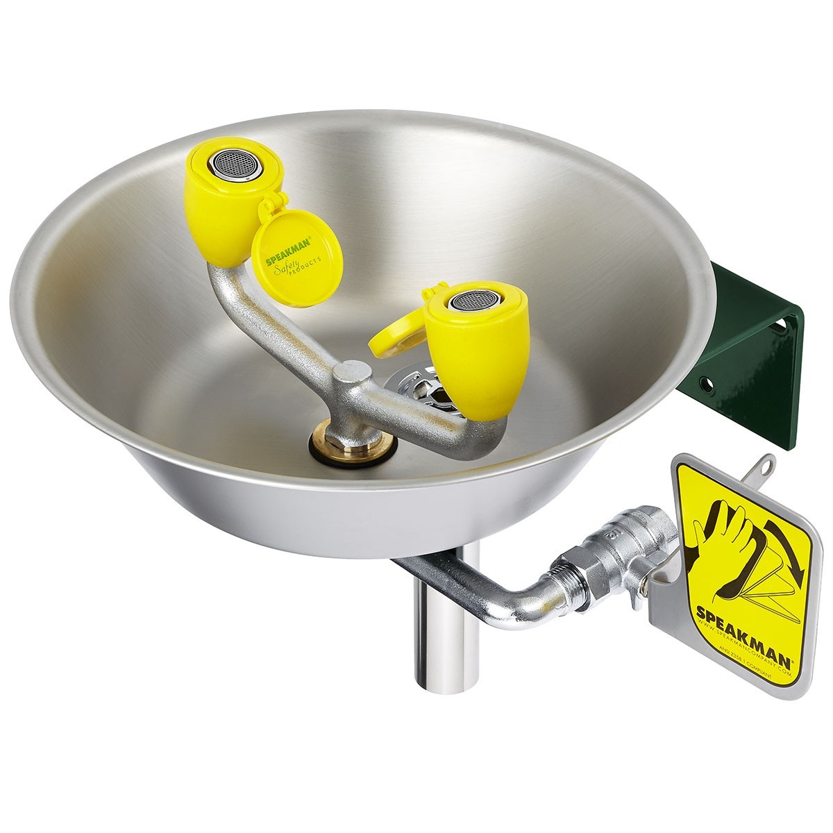 A-SE-582.jpg Speakman, Eyewash with Stainless Steel Bowl. Wall Mounted - Image 1
