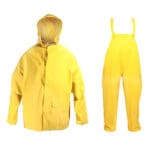 Bodyguard Yellow PVC Rain Suit With Hood