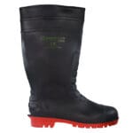 Bodyguard Soft Toe, Black&Red PVC, Wellington Boots